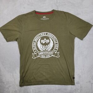 Alpha Industries‎ Shirt Mens XS Extra Small Military Army Green Knoxville Adult